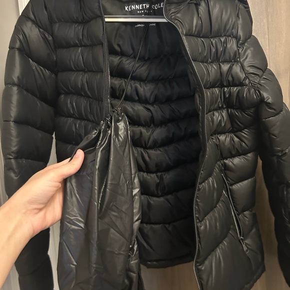 Kenneth Cole - Hooded Packable Puffer Jacket - Picture 3 of 14